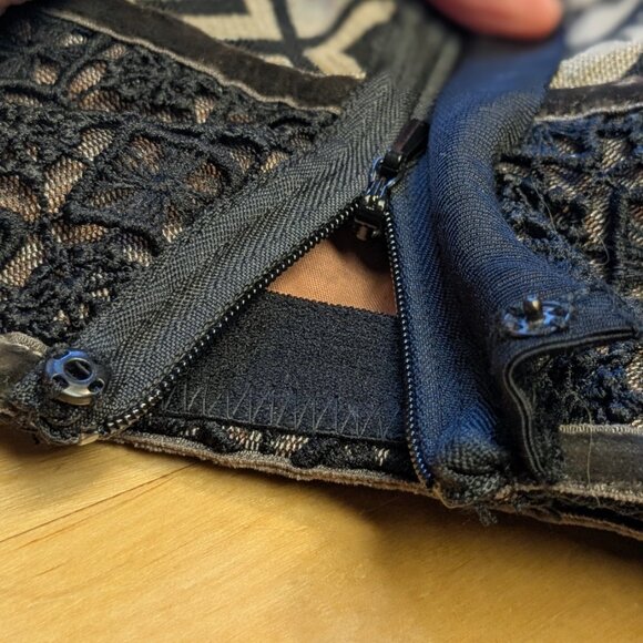 Byron Lars Beauty Mark Mixed-Media Pencil Skirt - Picture 8 of 12